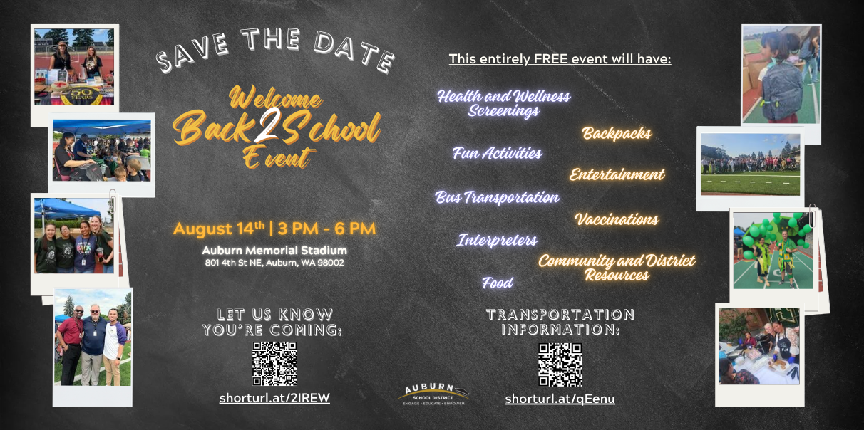 Save the Date August 14, 2025 - Welcome Back to School Event 2025